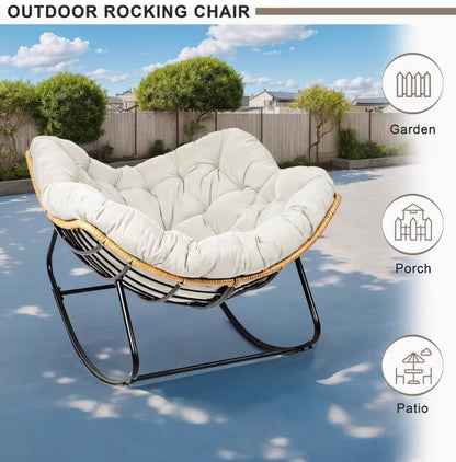 Luxury Rocking Moon Chair Ultra Comfortable for Indoor & Outdoor Use